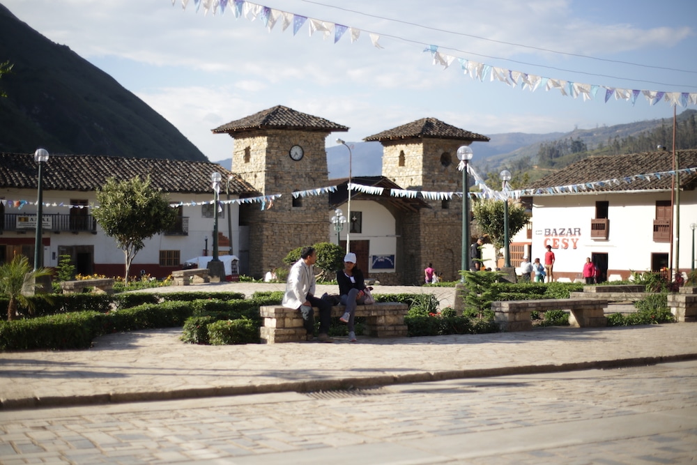 Dorfplatz in Leymebamba